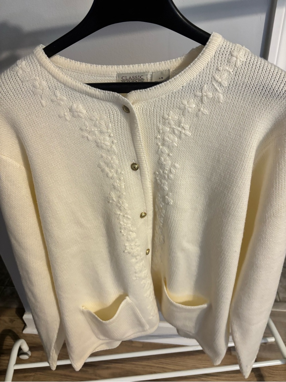 Vintage Cottagecore Fairycore Whimsical Classic Editions Large Knit Sweater